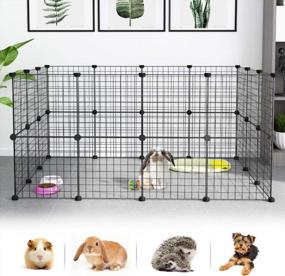 img 3 attached to Versatile And Portable DIY Pet Playpen For Small Animals - LANGRIA Metal Wire Cage For Guinea Pigs, Puppies And More