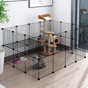 img 2 attached to Versatile And Portable DIY Pet Playpen For Small Animals - LANGRIA Metal Wire Cage For Guinea Pigs, Puppies And More