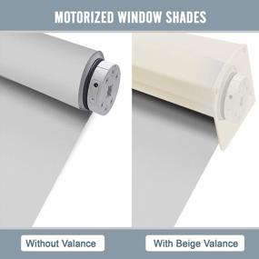 img 1 attached to 🔒 Enhanced Privacy and Convenience with Motorized Blackout Window Blinds Roller Shades