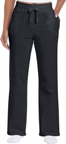 img 2 attached to Women'S Comfortable Open Bottom Sweatpants By Gildan