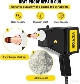 img 2 attached to 🚗 Mophorn Dent Puller Stud Welder Kit - 110V Spot Welder & 800 VA Dent Repair Kit with 1000 Nails for Car Body Panel