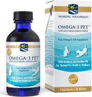 🐶 nordic naturals omega-3 pet, unflavored - 2 oz - 304 mg omega-3 per ml - fish oil for small dogs & cats epa & dha - boosts heart, skin, coat, joint, & immune health logo