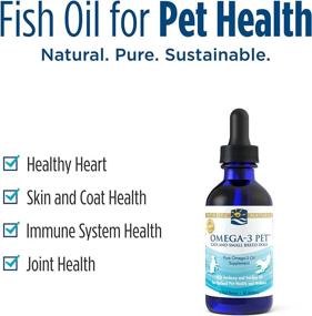 img 2 attached to 🐶 Nordic Naturals Omega-3 Pet, Unflavored - 2 oz - 304 mg Omega-3 Per mL - Fish Oil for Small Dogs & Cats EPA & DHA - Boosts Heart, Skin, Coat, Joint, & Immune Health