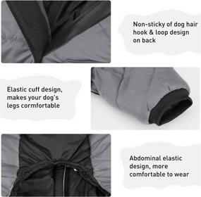 img 1 attached to 🐶 Dog Jacket - Winter Coat for Small to Medium Dogs - Reflective Cold Weather Coats with Built-in Harness - Water-Resistant Windproof Dog Snowsuit - Outdoor Hiking Clothes