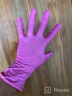 img 2 attached to Gloves Wally Plastic nitrile, 50 pairs, size S, color blue review by Dorota Ogonowska ᠌