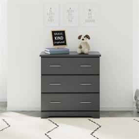 img 3 attached to 👶 Storkcraft Brookside 3 Drawer Dresser: Stylish Gray Storage for Baby and Kids – Nursery Organizer and Chest with Universal Design