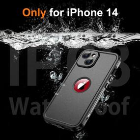 img 3 attached to Temdan IPhone 14 Case - Real 360 Full-Body Protection With 14FT Military Dropproof, Dustproof, IP68 Waterproof And Shockproof - Black