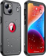 чехол temdan для iphone 14 - реальная защита всего тела на 360 градусов с защитой от падений, пылезащитой, водонепроницаемостью и ударопрочностью ip68 - черный логотип