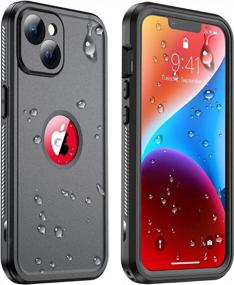 img 4 attached to Temdan IPhone 14 Case - Real 360 Full-Body Protection With 14FT Military Dropproof, Dustproof, IP68 Waterproof And Shockproof - Black