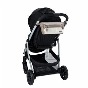 img 2 attached to Organize Your Stroller With Itzy Ritzy Adjustable Caddy - 2 Built-In Pockets, Front Zipper & Fits Most Strollers!