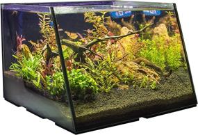 img 2 attached to 🐠 Enhanced Viewing Experience: Lifegard Aquatics Full-View Aquarium with Patented Angle Glass Lid Design - 7 Gallon