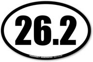 🏃 26.2 marathon oval car magnet: show off your athletic spirit on the road! логотип