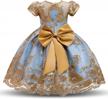 nnjxd girl flower printed cotton elegant tulle bow belt princess dress logo