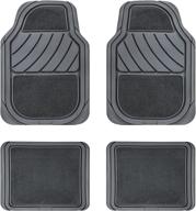 august auto universal fit rubber and carpet car floor mats for cars logo