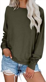 img 4 attached to Women'S Camouflage Print Sweatshirt Tunic With Long Sleeves And Crew Neck For Casual Wear From PALINDA
