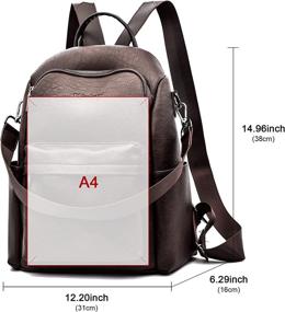 img 2 attached to 👜 Kivipy Multipurpose Designer Shoulder Women's Handbags & Wallets in Fashion Backpacks