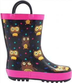 img 2 attached to Cute & Durable Rain Boots For Toddler Girls & Kids - Non-Slip & Waterproof With Easy-On Handles - Get Your NORTY Girls Rain Boots Now!