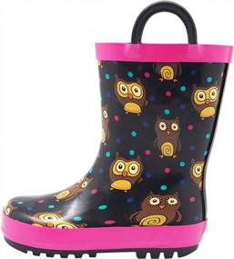 img 3 attached to Cute & Durable Rain Boots For Toddler Girls & Kids - Non-Slip & Waterproof With Easy-On Handles - Get Your NORTY Girls Rain Boots Now!