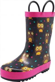 img 4 attached to Cute & Durable Rain Boots For Toddler Girls & Kids - Non-Slip & Waterproof With Easy-On Handles - Get Your NORTY Girls Rain Boots Now!