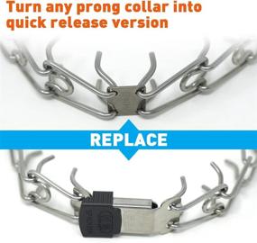 img 1 attached to 🐶 Sprenger ClicLock Fastener Stainless Steel Buckle: Quick Release Dog Training Collar Buckle for Small Medium Large Dogs