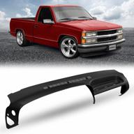 dashskin usa molded dash cover compatible with 95-96 gm suvs and pickups in black - made in america logo