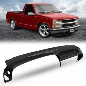 img 4 attached to DashSkin USA Molded Dash Cover Compatible With 95-96 GM SUVs And Pickups In Black - Made In America