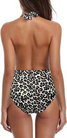 img 3 attached to SHEKINI Monokini Swimwear Backless Swimsuit Women's Clothing : Swimsuits & Cover Ups