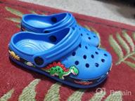 img 1 attached to 🥿 Lightweight Non Slip Slippers Shoes with Comfortable Design for Boys review by Tim Woods