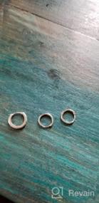 img 5 attached to Rhodium Plated 2mm x 13mm Plain Small Hoop Huggie Earrings in 925 Sterling Silver
