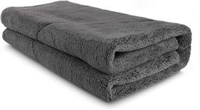 img 4 attached to 🚗 AIDEA Professional Microfiber Drying Towel for Cars, SUVs, RVs, Trucks, and Boats - Premium Scratch-Free Towel with Powerful Water Absorption (30 in. x 30 in.)-Grey