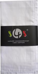img 3 attached to S4S Cotton Luxury Collection Handkerchiefs Men's Accessories in Handkerchiefs