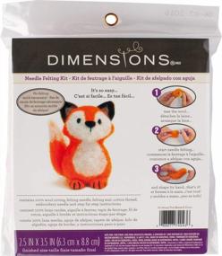 img 3 attached to 🦊 Craft Delight: Dimensions Fox Felt Animals Needle Felting Kit, A Compact Masterpiece!