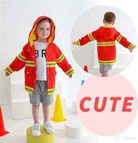 img 2 attached to Adorable Cartoon Duck Raincoat Hoodie Zipper Coat Outfit for Toddler Baby Boys and Girls