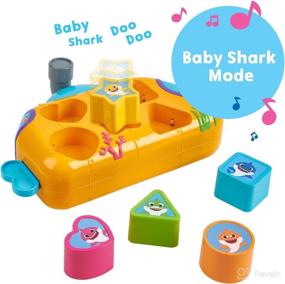 img 3 attached to 🦈 Pinkfong Baby Shark Melody Shape Sorter - Educational Toddler Toy