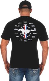 img 2 attached to JH Design Mustang T Shirt US05 Black Automotive Enthusiast Merchandise : Apparel