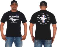 jh design mustang t shirt us05 black automotive enthusiast merchandise : apparel logo