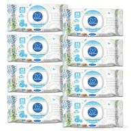 🧻 papilion® quilted baby wet wipes: fragrance free, hypoallergenic, 64 sheets (8-pack) логотип