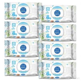 img 4 attached to 🧻 Papilion® Quilted Baby Wet Wipes: Fragrance Free, HypoAllergenic, 64 Sheets (8-Pack)