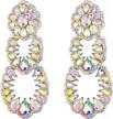 sparkle on your special day with flyonce vintage rhinestone chandelier earrings logo