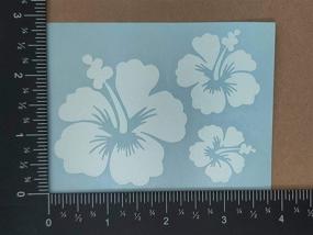 img 1 attached to Hibiscus Decal Hawaiian Flower Decals Exterior Accessories