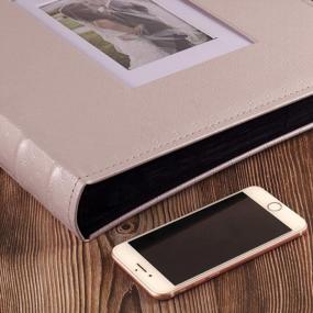 img 2 attached to Store Memories In Style With RECUTMS 4X6 Photo Album: Big Capacity, Button Grain Leather, 600 Photos, Perfect Holiday Gift!