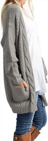 img 3 attached to Boho Chunky Cardigan Sweater: Traleubie Women'S Open-Front Style With Long Sleeves And Boyfriend Fit