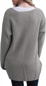img 2 attached to Boho Chunky Cardigan Sweater: Traleubie Women'S Open-Front Style With Long Sleeves And Boyfriend Fit