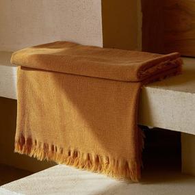 img 2 attached to Cozy Up With ZonLi'S Orange Cotton Throw Blanket: Perfect For Summer Days On The Couch Or In Bed!