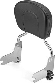 img 3 attached to 🛵 ASD Detachable Chrome Passenger Sissy Bar with Backrest Pad and 4-Point Docking Hardware Kit - Compatible with Harley Davidson 1997-2008 Touring Electra Glide Road King Street Glide