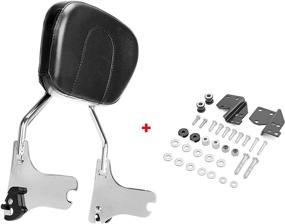 img 4 attached to 🛵 ASD Detachable Chrome Passenger Sissy Bar with Backrest Pad and 4-Point Docking Hardware Kit - Compatible with Harley Davidson 1997-2008 Touring Electra Glide Road King Street Glide