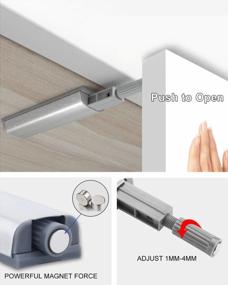 img 3 attached to 🚪 Jiayi 10 Pack Push to Open Magnetic Push Latches for Cabinets - Premium Kitchen Door & Drawer Closure Solution
