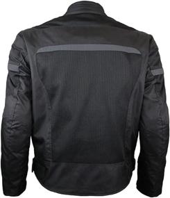 img 2 attached to 🧥 Mens Perforated Textile Reflective Mesh Riding 3-Season Jacket: Ultimate Safety with CE Armors!