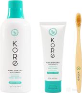 🌿 biodegradable toothbrush with kore toothpaste and mouthwash logo