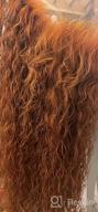 img 1 attached to Glamorous Ginger Orange Lace Front Human Hair Wig - 22 Inch Wet Wavy Style For Black Women review by Lora Schnabel